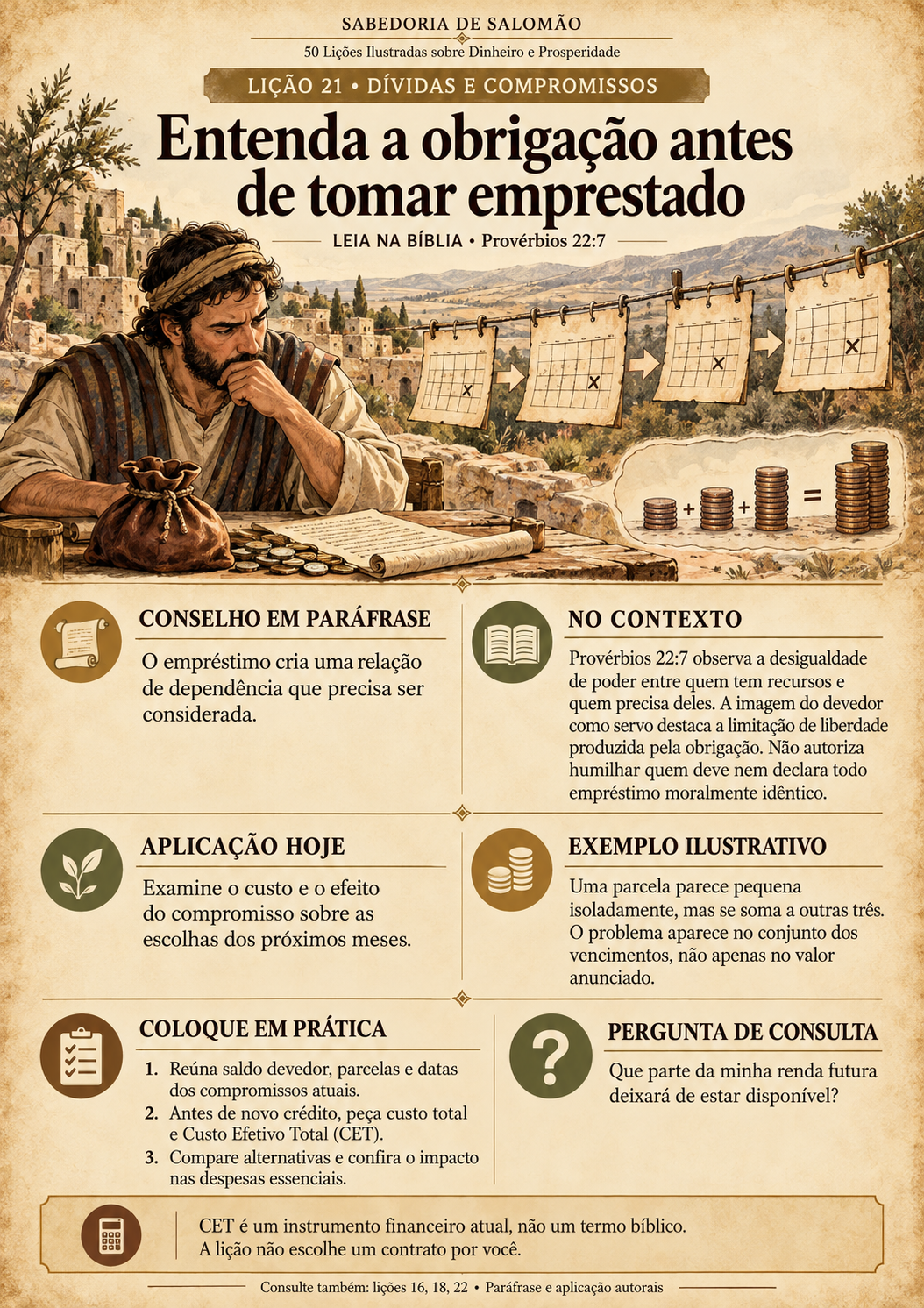 Lição 21 — Entenda a obrigação antes de tomar emprestado
